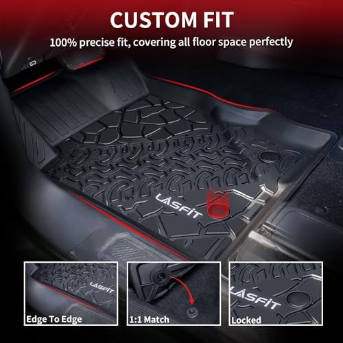 LASFIT Floor Mats for Ford Bronco Sport 2021-2025 2026 with a Carpet Floor - Image 3