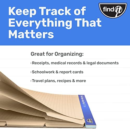 Find It File Folder Notepad - Pack of 72-9.5 x 12.5 Inch Notebook Organizer Folders for Filing, Document, and Clipboard Organization - Manila - Image 5