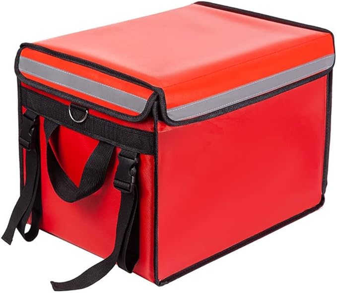 Red Insulated Bags For Food Delivery XL by TooCust