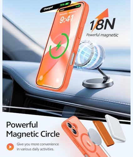 FNTCASE for iPhone 17 Case, Compatible with Magsafe, Glass Screen Protector - Image 3