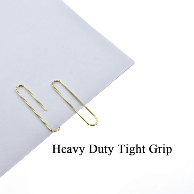 HAHIYO Paper Clips Large Sturdy 2 inches Length 70 Pack Paperclips Heavy Duty - Image 4