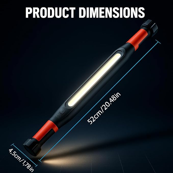 2026 Magnetic Rechargeable LED Work Light Bar, Under Hood Mechanic Light - Image 6