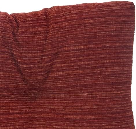 Klear Vu The Gripper Non-Slip Tufted Bench Cushion for Indoor Furniture, Assembled in USA, Entryway Storage, Bay Window, Corner Nook or Piano Seat, 43 Inches, Chenille Red - Image 4