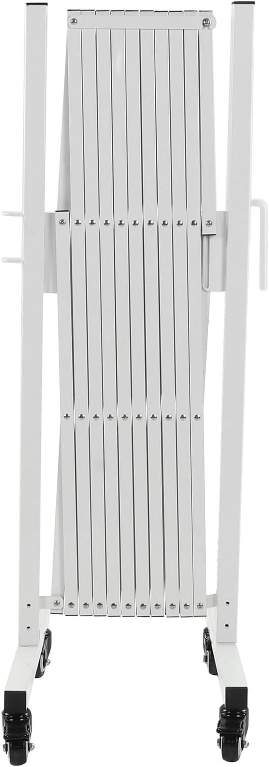 Metal Expandable Barricade Gate, Aluminum Folding Mobile Safety Barrier 130in - Image 9