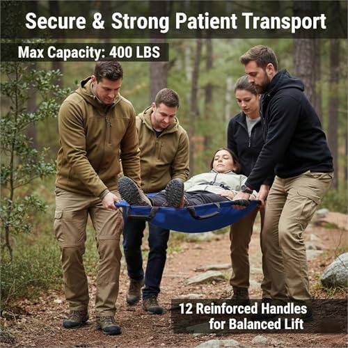 Heavy Duty Rescue Patient & Pet Stretcher Gurney, 400 lbs, 2 Pack - Image 2