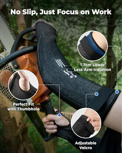 toolant Ultra-Comfort Cut Resistant Sleeves for Gardening & Welding - Image 4