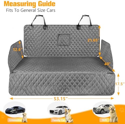 PETICON SUV Cargo Liner for Dogs, Trunk Cover with Bumper Flap Protector - Image 3
