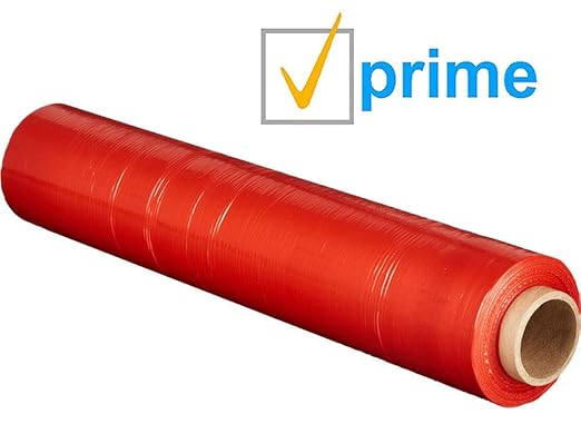 APQ 4 Rolls of Blown Hand Stretch Film 18" x 1500'. Red Hand Stretch Wrap - Image 3