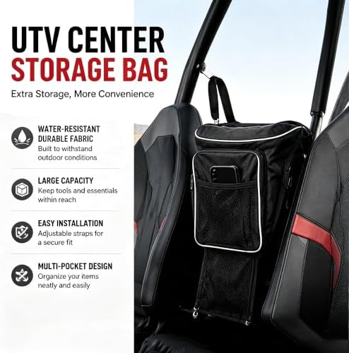 UTV Center Console Storage Bag for Kubota RTV-X900 Worksite 2013-2021 - Image 5