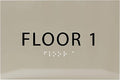 6" X4" Floor 1 Sign by ADACentralSigns