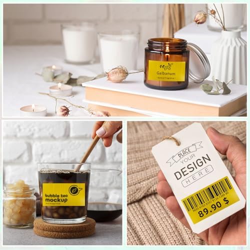 2''x1'' Holographic Direct Thermal Barcode Labels,Self-Adhesive Thermal Printer Stickers for Address Design DIY Logo Business（Brushed Gold） - Image 6