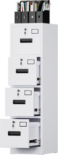Aobabo 4 Drawer File Cabinet, Metal Filing Cabinet by Aobabo