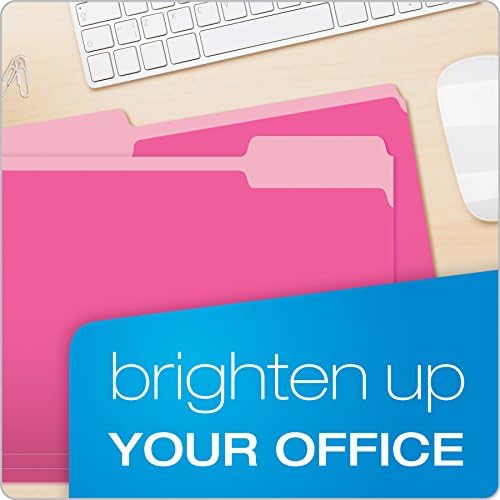 Pendaflex Pink File Folders, 100 Pack, Letter Size (8.5" x 11"), Durable Pink Folders, 3 Tabs for Easy Labeling, Colorful School, Office & Home Document Organization - Image 6