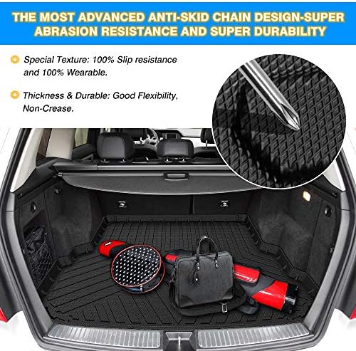 Cartist Custom Fit for Anti-Slip Cargo Liner GLK Odorless High Side 3D Trunk Floor Mat for Mercedes-Benz GLK 2008-2015 - Image 7
