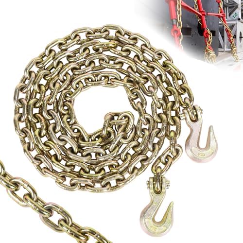 AAIN G80 Heavy Duty Transport Chain 5/16Inch x 10Ft, Load Binder Tow Chains by AainTools