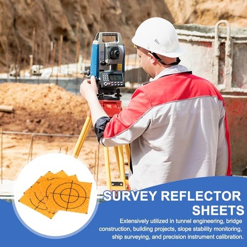 PATIKIL Survey Reflector Target Self-Adhesive Reflective Sheet Target Mark Tape, Suit for Ship Inspection - Image 5