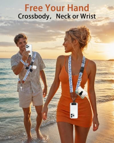 Bird Floral Phone Lanyard Crossbody Wrist Strap Around Neck Women - Image 3