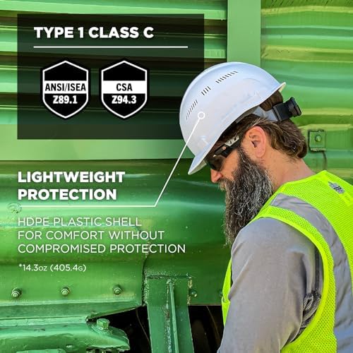 Ergodyne Skullerz 8966 Lightweight Cap-Style Hard Hat with Adjustable Venting - Type 1, Class C - Image 2