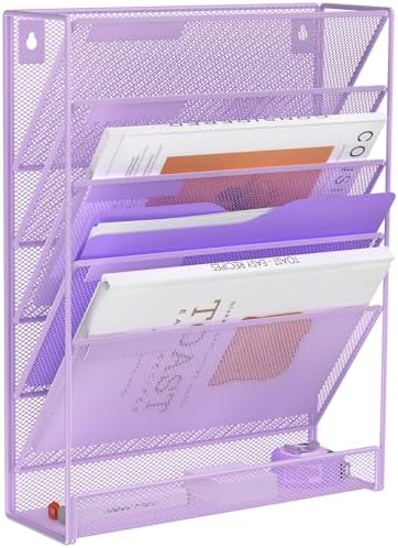 Kuntine.B Wall File Organizer Office Hanging Magazine Holder Wall File Organizer for Office Home by KuntineB