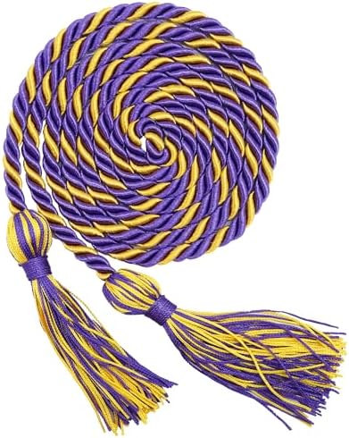 GraduationMall Graduation Honor Cord 68" PurpleGold by GraduationMall%C2%AE