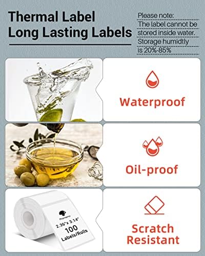 Phomemo M220 Thermal Labels 2.36"x 3.15" for M220/M221/M250/M260, 90 PCS - Image 4
