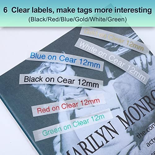 COLORTY Replace for Brother P-Touch Label Maker Tape TZe 12mm 0.47 Clear - Image 2
