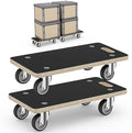 Wood Platform Dolly 4 Wheels Heavy Duty Furniture Mover Dolly 550 Lbs Capacity (2 Packs) Christmas Edition Color Family Trolley Specification by DrTakepeak