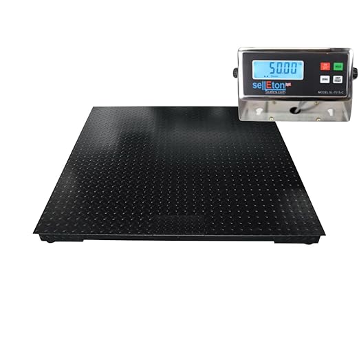 SellEton Industrial Floor Scale Plus Printer | Heavy Duty Industrial Pallet - Image 2