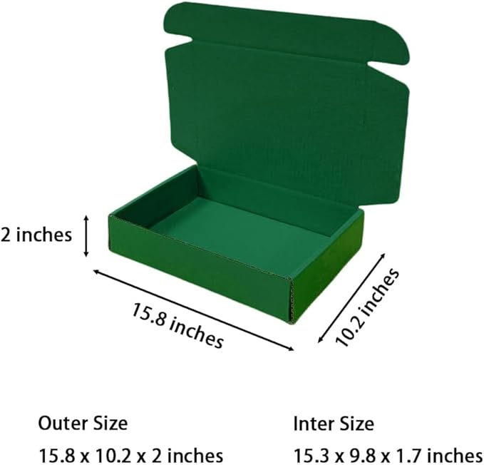 20 Pcs 15.8 x 10.2 x 2 inches Shipping Boxes - Image 2