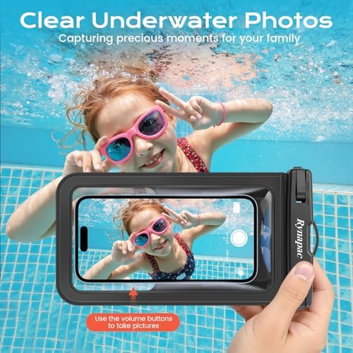 Rynapac Waterproof Phone Pouch 2 Pack, Waterproof Phone Case, [Up to 8.5''] - Image 4