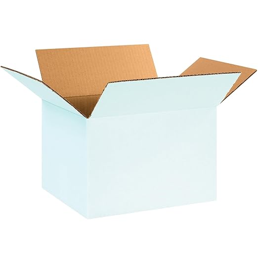 AVIDITI White Shipping Boxes 10"L x 10"W x 10"H Small Medium Mailing Box by Aviditi