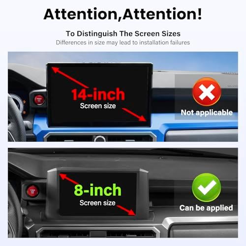 Car Phone Holder for Toyota Tacoma 2024 2025 2026 W/Center Console Organizer-for MagSafe Magnetic Cell Phone Mount for Tacoma Accessories 8 inch Touchscreen,Strong Magnets for iPhone (NOT FIT 14 inch) - Image 3