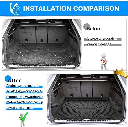 Cargo Liner Fits for Audi Q8/RS Q8 2019-2025 2026, All Weather Cargo Mat for Q8, Heavy Duty Waterproof Rear Trunk Mat for Q8 Accessories - Image 4