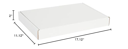 Box USA 17" Deluxe Shipping Boxes 17 1/8"L x 11 1/8"W x 2"H, Gifts or Bulk - Image 10