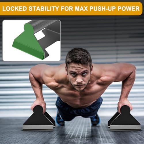 Kipika Push Up Bars, Pushup Stands, Anti-Slip Soft Plastic Push Up Handles, Bottom Anti-Slip Pad, Strength Training Equipment, Perfect for Floor Workout Exercise - Image 5