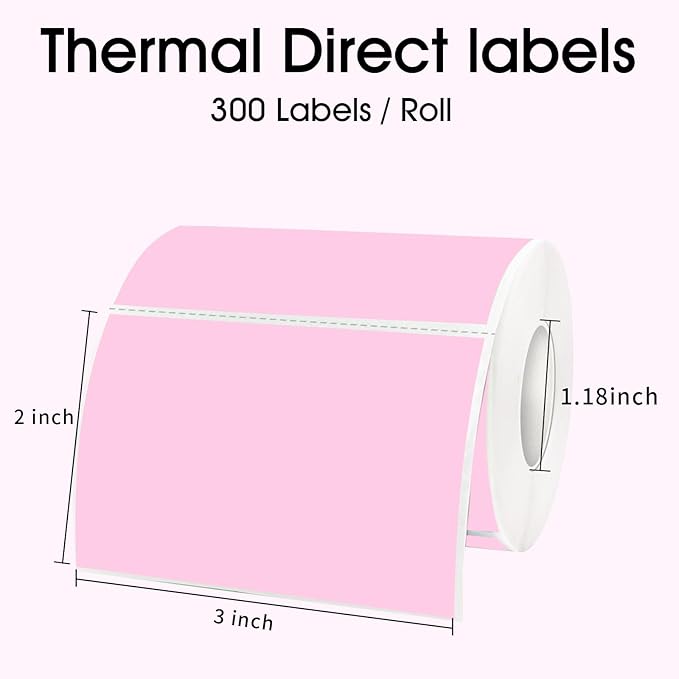STARLIBOO 3x2 inch Color Direct Thermal Label Stickers - Image 2