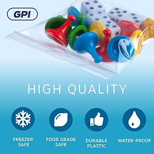 GPI 4" x 4" Zip Bags, 1000 Pack, 2 Mil, Reclosable Jewelry Bags, for Travel - Image 4