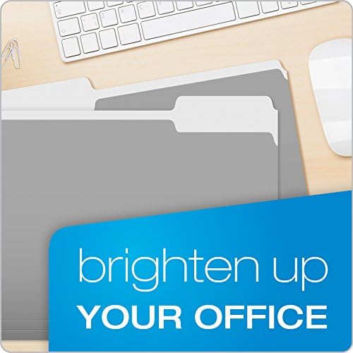 Pendaflex File Folders, 100 Pack, Durable Gray Folders, Letter Size (8.5" x 11"), 3 Tabs for Easy Labeling, Neutral Aesthetic Organization Essentials for Home, Office & School - Image 6