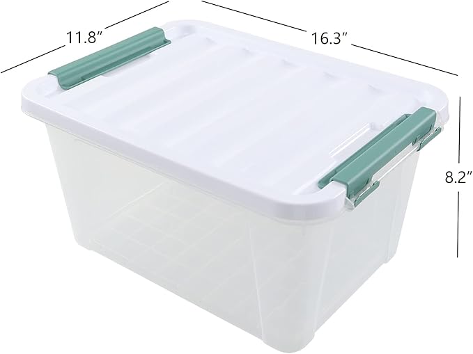 20 Quart Stackable Plastic Storage Bins - Image 2