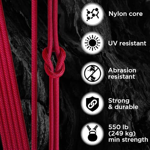 Paracord Rope 550 lb 4mm – Parachute Cord – Utility Camping Rope - Image 3