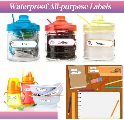 Waterproof Name Labels for Kids Daycare 320 Pcs, Pink Unicorn Style - Image 6