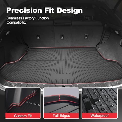 Original RX Cargo Liners for Lexus RX RX350/RX450h 2016-2022 (Not for RX350L & RX450hL) - Custom Fit TPE All Weather Rubber Trunk Liner Odorless Anti-Slip Cargo Mat - Image 3