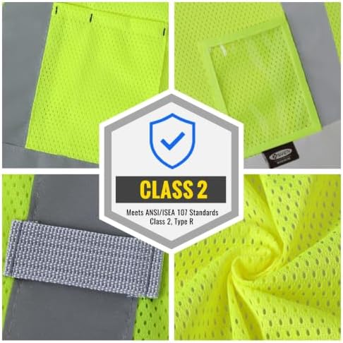JKSafety Safety Vest for men women Hi Vis Vest with Pockets and Zipper High Visibility Construction Vests BX310 - Image 4