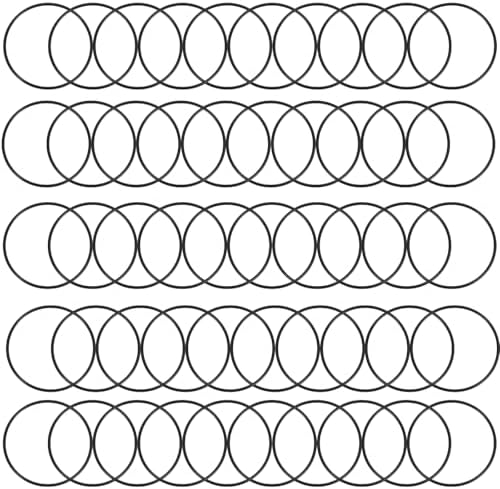 Nitrile Rubber O-Rings 49.8mm OD 46.2mm ID 1.8mm Width, Metric Sealing Gasket for Plumbing, Gas, Automotive and Faucet Repair, Pack of 50 by HUANLING