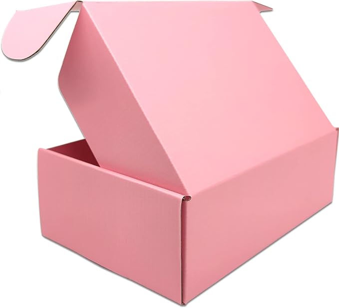 Small Pink Shipping Boxes for Small Business Pack of 25-9x6x3 inches Cardboard - Image 4