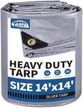 TARPAL 14x14 tarp,Heavy Duty Tarp 14mil Silver Reflective Tarps by TARPAL