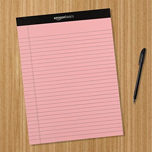 Amazon Basics Wide Ruled Lined Writing Note Pads with Sturdy Back, Multicolor, 300 Sheets, Perforated, 8.5x11.75 Wide Ruled (Pack of 72) - Image 5