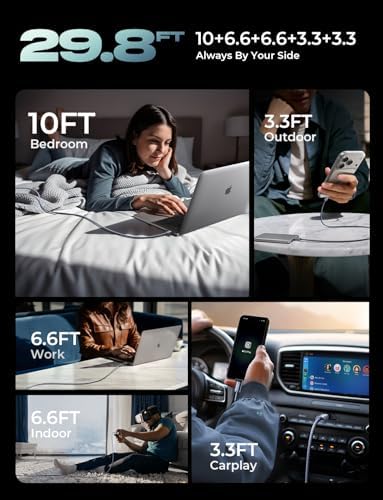 LISEN USB C to USB C Cable, 240W Fast Charging PS/2 Charging Cable - Image 3