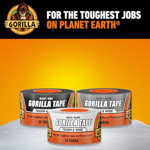 GORILLA Tape Tough & Wide, White, 2.88" x 25 yd - Image 2