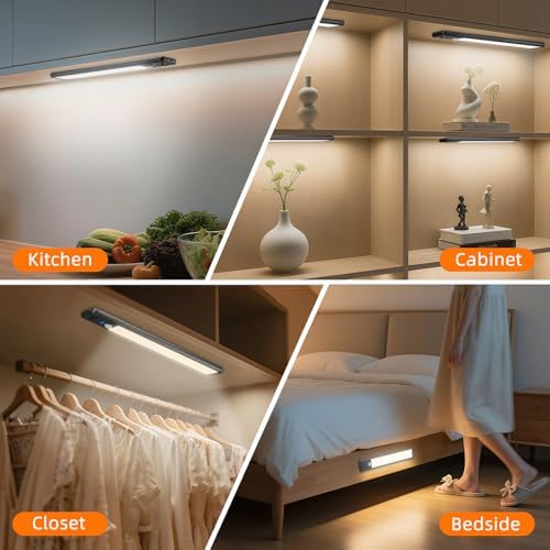 Under Cabinet Lighting Wireless, 10inch Motion Sensor Light, 3Pack-Black - Image 7